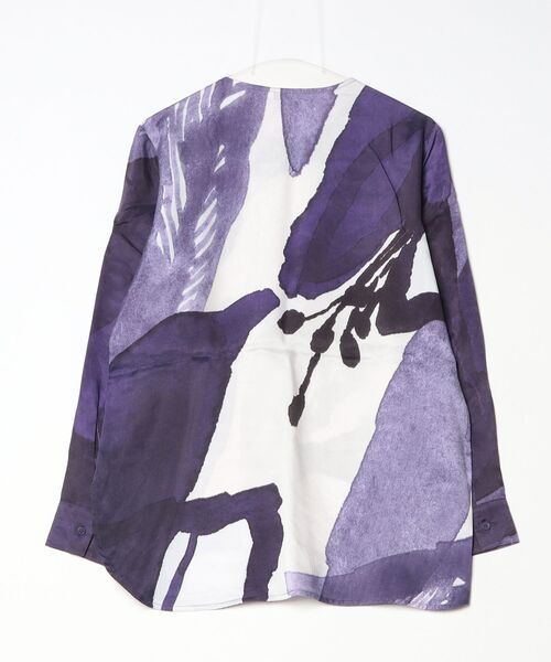 marimekko（マリメッコ）の「【一部店舗・オンラインストア限定】Kovertaa Kylmankukka / blouse（シャツ/ブラウス・レディース・パープル・34/36）」の9枚目の写真