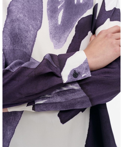 marimekko（マリメッコ）の「【一部店舗・オンラインストア限定】Kovertaa Kylmankukka / blouse（シャツ/ブラウス・レディース・パープル・34/36）」の6枚目の写真