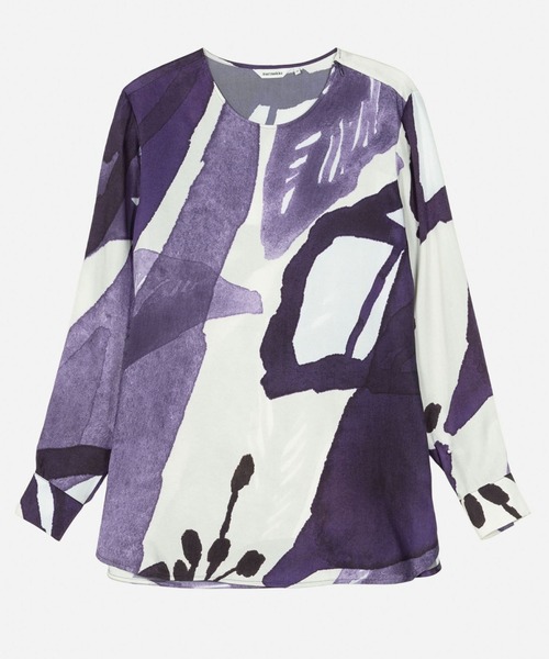 marimekko（マリメッコ）の「【一部店舗・オンラインストア限定】Kovertaa Kylmankukka / blouse（シャツ/ブラウス・レディース・パープル・34/36）」の5枚目の写真