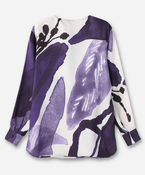 marimekko（マリメッコ）の「【一部店舗・オンラインストア限定】Kovertaa Kylmankukka / blouse（シャツ/ブラウス・レディース・パープル・34/36）」の4枚目の写真