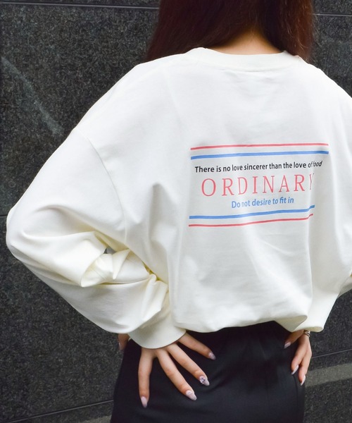 spiritoso(スピリトーゾ)の「【spiritoso】ORDINARYプリントTシャツ(Tシャツ/カットソー・レディース・オリーブ/オフホワイト・FREE)」の13枚目の写真