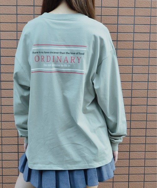 spiritoso(スピリトーゾ)の「【spiritoso】ORDINARYプリントTシャツ(Tシャツ/カットソー・レディース・オリーブ/オフホワイト・FREE)」の8枚目の写真