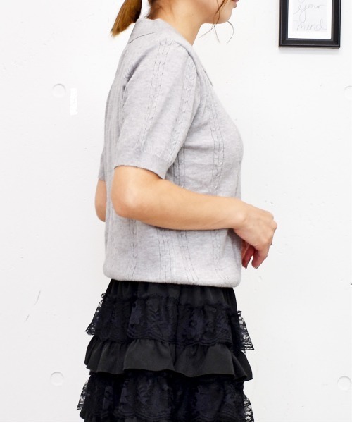 Ｒene☆ルネ☆優しい色合いのおリボンニット☆34☆7〜9号☆36720円 胸元リボンニット｜オフィスカジュアル レディース 通販