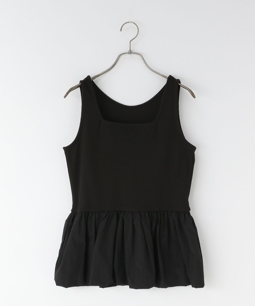 LOWRYS FARM（ローリーズファーム）の「アソートレイヤードタンク 587848（タンクトップ・レディース・ブラック系その他/ホワイト系その他/ホワイト/ブラック・FREE）」の4枚目の写真