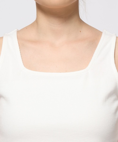 LOWRYS FARM（ローリーズファーム）の「アソートレイヤードタンク 587848（タンクトップ・レディース・ブラック系その他/ホワイト系その他/ホワイト/ブラック・FREE）」の11枚目の写真