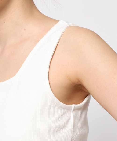 LOWRYS FARM（ローリーズファーム）の「アソートレイヤードタンク 587848（タンクトップ・レディース・ブラック系その他/ホワイト系その他/ホワイト/ブラック・FREE）」の12枚目の写真