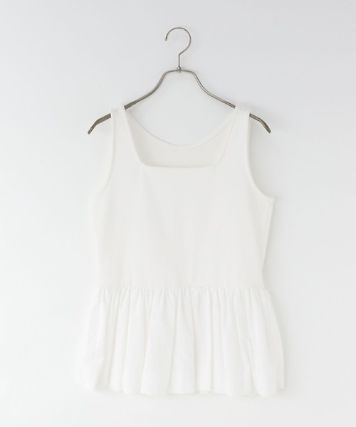 LOWRYS FARM（ローリーズファーム）の「アソートレイヤードタンク 587848（タンクトップ・レディース・ブラック系その他/ホワイト系その他/ホワイト/ブラック・FREE）」の22枚目の写真