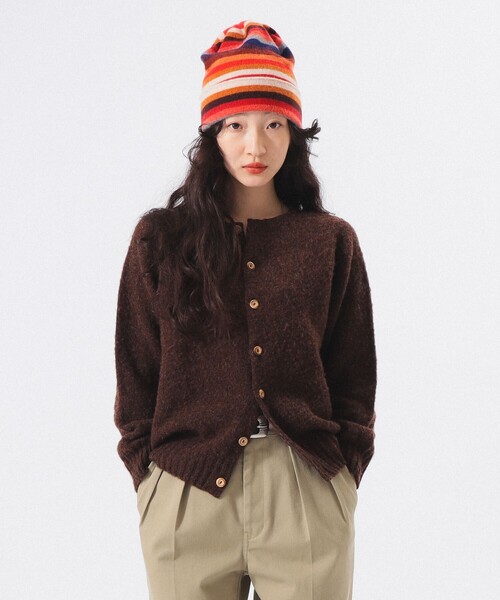 BEAMS BOY(ビームスボーイ)の「【別注】Nor’Easterly / シェットランド シャギー カーディガン 25F(カーディガン/ボレロ・レディース・パープル系その他/ブルー/グレー/ブラウン系その他/レッド/ピンク・ONE SIZE)」の3枚目の写真
