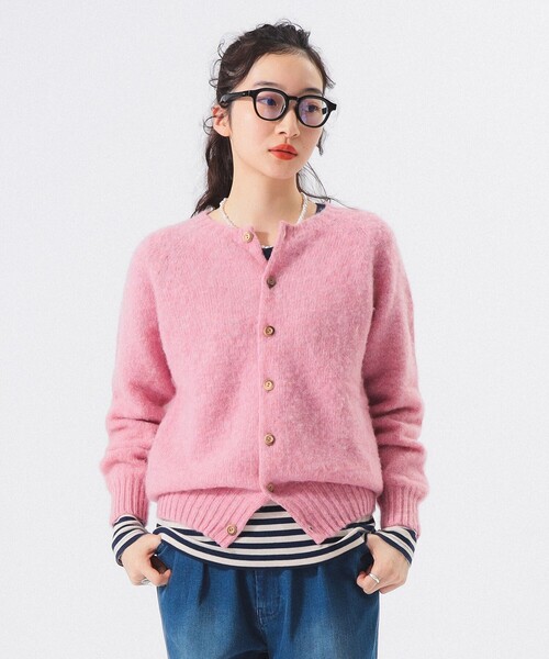 BEAMS BOY(ビームスボーイ)の「【別注】Nor’Easterly / シェットランド シャギー カーディガン 25F(カーディガン/ボレロ・レディース・パープル系その他/ブルー/グレー/ブラウン系その他/レッド/ピンク・ONE SIZE)」の5枚目の写真