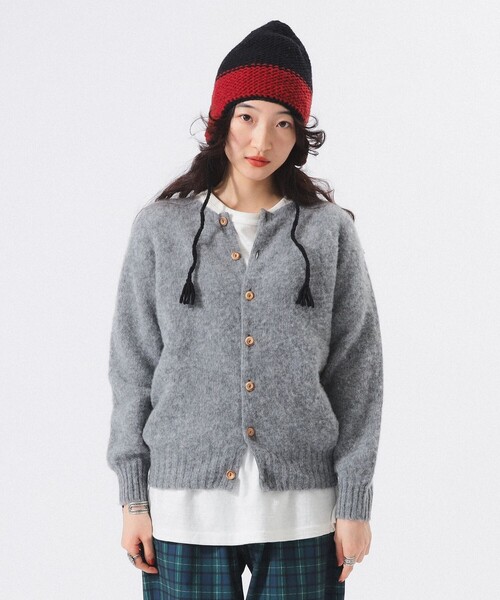 BEAMS BOY(ビームスボーイ)の「【別注】Nor’Easterly / シェットランド シャギー カーディガン 25F(カーディガン/ボレロ・レディース・パープル系その他/ブルー/グレー/ブラウン系その他/レッド/ピンク・ONE SIZE)」の16枚目の写真