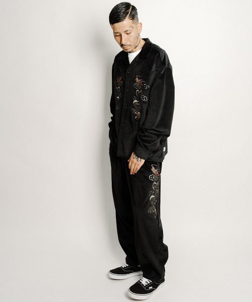 Subciety(サブサエティ)の「Souvenir velour shirt(シャツ/ブラウス・メンズ・ブラック/オリーブ/ネイビー・SMALL/MEDIUM/LARGE/X-LARGE)」の13枚目の写真