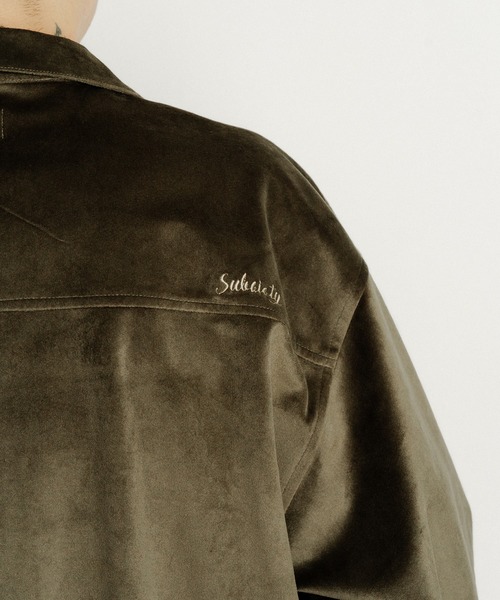 Subciety(サブサエティ)の「Souvenir velour shirt(シャツ/ブラウス・メンズ・ブラック/オリーブ/ネイビー・SMALL/MEDIUM/LARGE/X-LARGE)」の15枚目の写真
