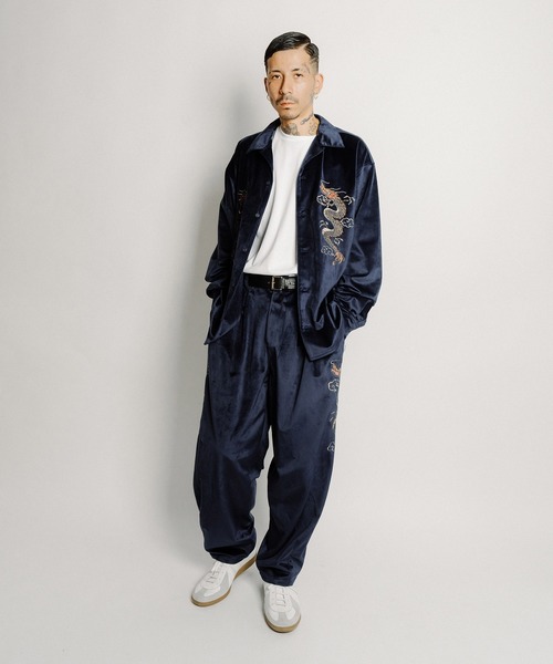 Subciety(サブサエティ)の「Souvenir velour shirt(シャツ/ブラウス・メンズ・ブラック/オリーブ/ネイビー・SMALL/MEDIUM/LARGE/X-LARGE)」の20枚目の写真