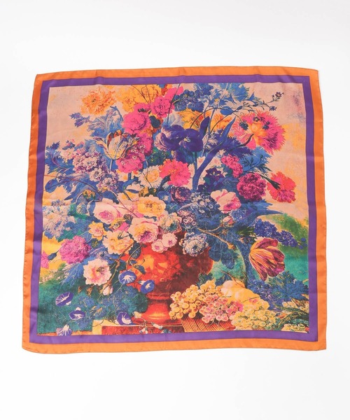 mysty woman(ミスティウーマン)の「アソートフラワースカーフ 601290(その他ヘアアクセサリー・レディース・オレンジ/イエロー・FREE)」の7枚目の写真