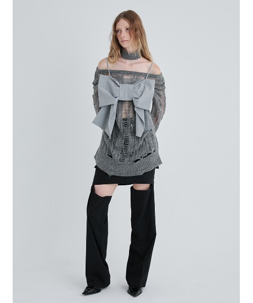 SORIN Big Ribbon Bustier/ビッグリボンビスチェ グレー WEB限定カラー】Big Ribbon Bustier/ビッグリボンビスチェ