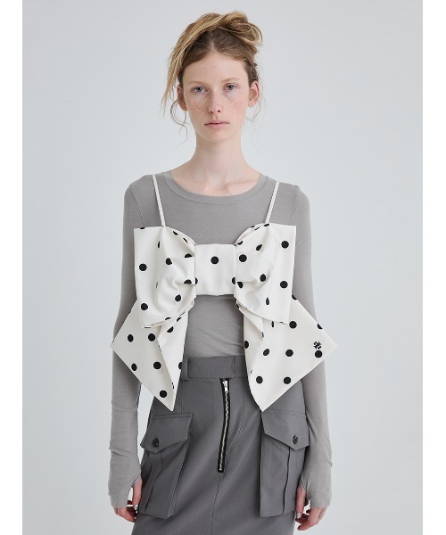 SORIN Big Ribbon Bustier/ビッグリボンビスチェ グレー WEB限定カラー】Big Ribbon Bustier/ビッグリボンビスチェ