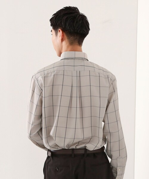 THE SHOP TK (ザ ショップ ティーケー )の「ドレスクールシャツ 【イージーケア/通気性/速乾】(ビジネスシャツ・メンズ・ライトグレー系1/モスグリーン系1・02/03/04)」の8枚目の写真