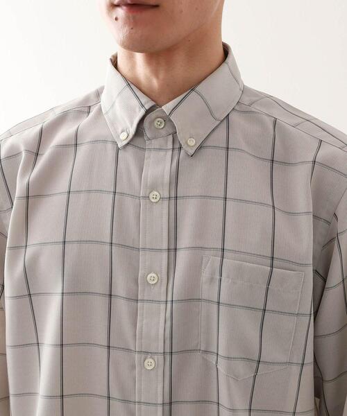 THE SHOP TK (ザ ショップ ティーケー )の「ドレスクールシャツ 【イージーケア/通気性/速乾】(ビジネスシャツ・メンズ・ライトグレー系1/モスグリーン系1・02/03/04)」の14枚目の写真