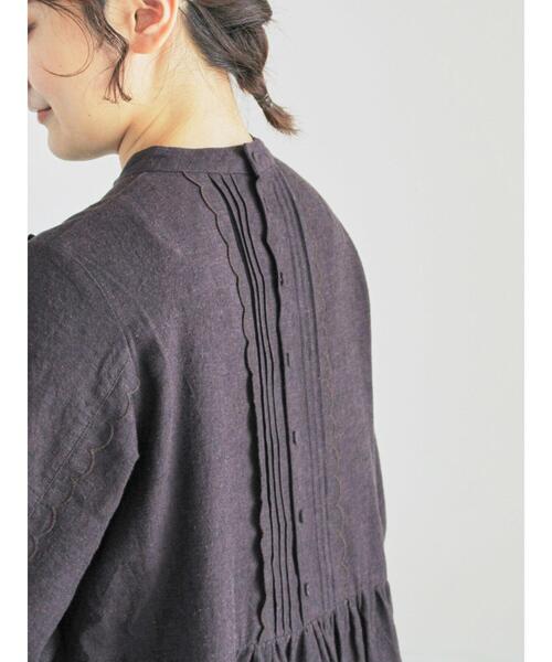 セール】【WEB限定 Sサイズ】アンティーク風ブローチ付きワンピース