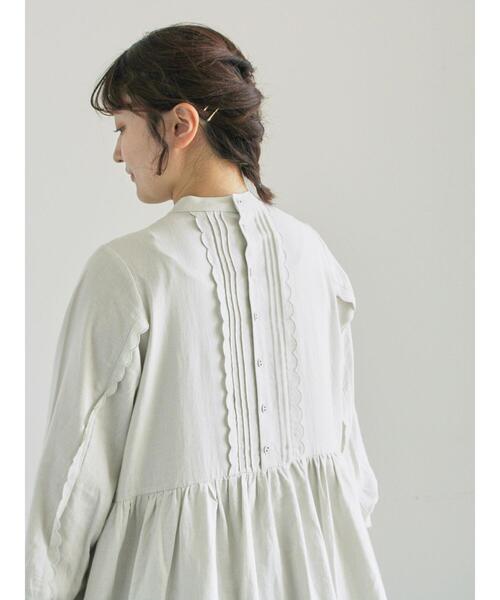 セール】【WEB限定 Sサイズ】アンティーク風ブローチ付きワンピース