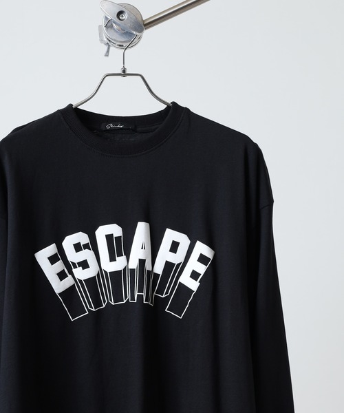 FUNALIVE(ファンアライブ)の「発砲プリント オーバーロンT unisex(Tシャツ/カットソー・メンズ・ブラック系2/ブラック系1/ホワイト系1/オートミール/チャコール/杢グレー/ベージュ/オフホワイト/チャコールグレー/ブラック・L/M/XL)」の2枚目の写真