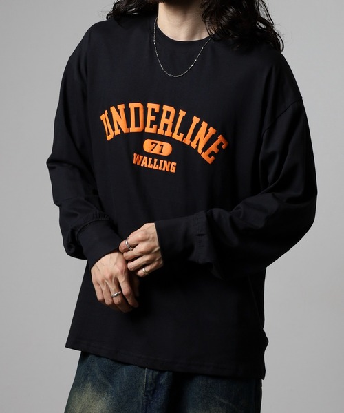 FUNALIVE(ファンアライブ)の「発砲プリント オーバーロンT unisex(Tシャツ/カットソー・メンズ・ブラック系2/ブラック系1/ホワイト系1/オートミール/チャコール/杢グレー/ベージュ/オフホワイト/チャコールグレー/ブラック・L/M/XL)」の11枚目の写真