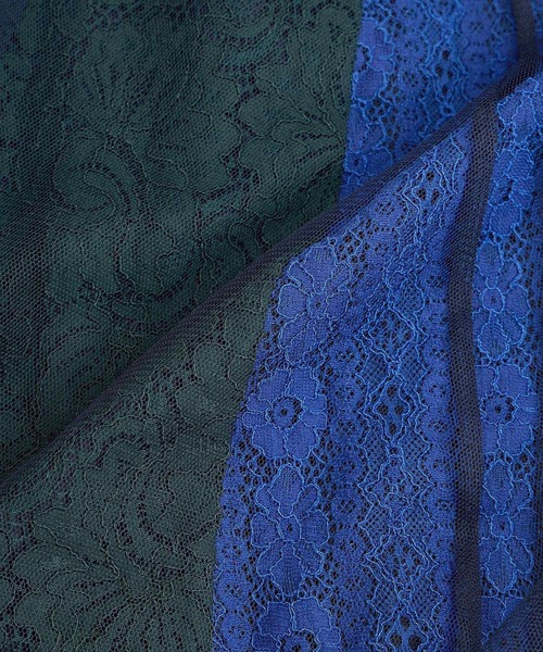 Editt by YECCA VECCA（エディットバイイェッカヴェッカ）の「【archive】レースブロッキングチュールスカート（スカート・レディース・マルチ/ネイビー・FREE）」の10枚目の写真