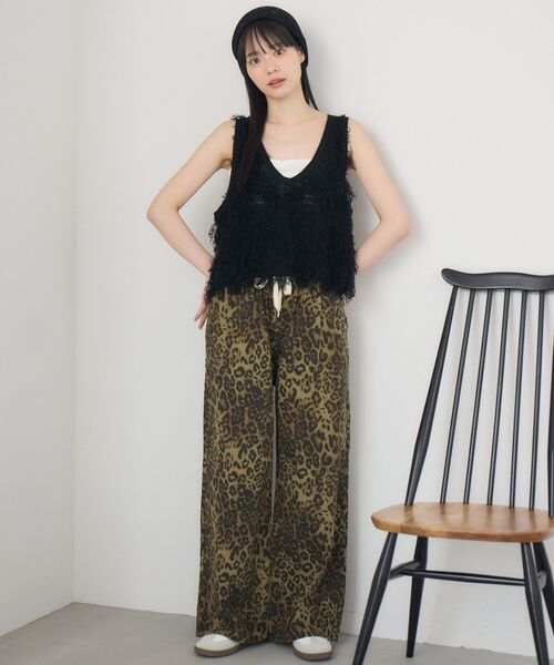 RETRO GIRL(レトロガール)の「ループNTベスト(ニット/セーター・レディース・ブラウン/ナチュラル/ブラック・FREE)」の10枚目の写真