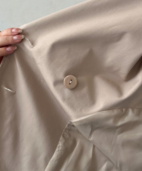 prose verse(プロズヴェール)の「トレンチライクジレ(ベスト・レディース・ベージュ/ブラック・LARGE/MEDIUM)」の8枚目の写真