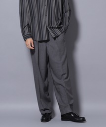 ナノユニバース　ナノライブラリ　グレーパンツ ナノユニバース AXF×N trousers イージースラックス