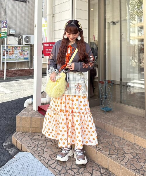 HELLO.SANFRANCISCO(ハローサンフランシスコ)の「(hima企画)【HELLO.SANFRANCISCO】ビスチェ付きマルチウェイキャミワンピ(ワンピース・レディース・グリーン/レッド/オレンジ・ONE SIZE)」の9枚目の写真