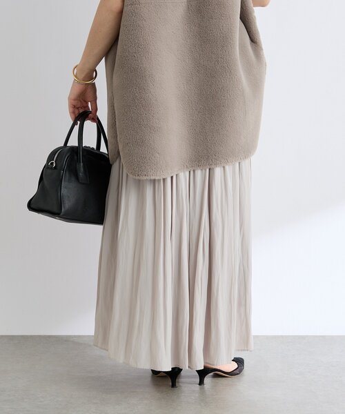 RIVE DROITE(リヴドロワ)の「【上品なシルエット】割繊ギャザースカート(スカート・レディース・カーキ/グレイッシュベージュ/ブラウン/ブラック・38/36)」の22枚目の写真