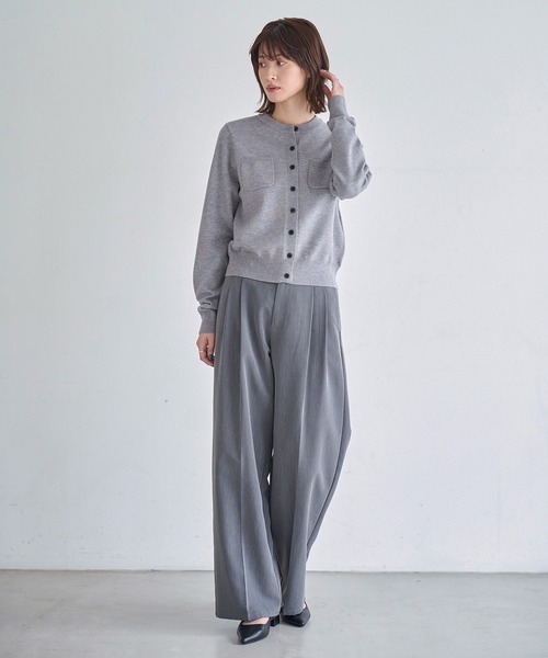 meilmada（メイルマダ）の「ポケットニットカーディガン（カーディガン/ボレロ・レディース・ブルー/グレー/ブラック/グリーン/ピンク・FREE）」の10枚目の写真