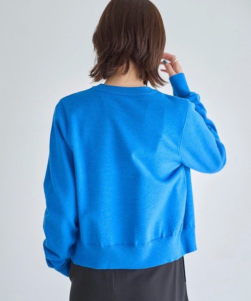 meilmada（メイルマダ）の「ポケットニットカーディガン（カーディガン/ボレロ・レディース・ブルー/グレー/ブラック/グリーン/ピンク・FREE）」の22枚目の写真