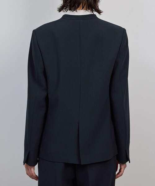 ROPE'(ロペ)の「トリアセダブルクロス Vネックジャケット/イージーケア・セットアップ対応・25AW(ノーカラージャケット・レディース・ネイビー・38/36/40)」の8枚目の写真