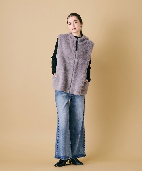 セール】フェザーニットジレ（ベスト）｜Audie a Muses（オーディ