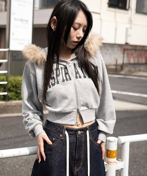 8p-sb パーカー　恋一 UNISEX カットケーブルジップパーカー – BUNNY APARTMENT
