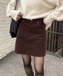 CAPRICIEUX LE'MAGE | 【新色/レイヤード対応】コーデュロイ台形スカート(スカート)