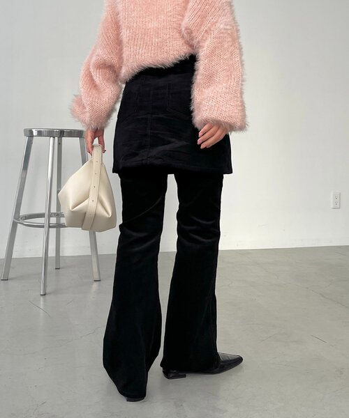 CAPRICIEUX LE'MAGE（カプリシューレマージュ）の「【新色/レイヤード対応】コーデュロイ台形スカート（スカート・レディース・ブラック/ベージュ/ブラウン・36/38）」の11枚目の写真