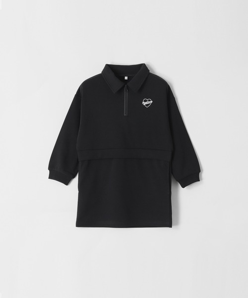 coca（coca）（コカ）の「キッズ　ドッキングスウェットワンピース（ワンピース・キッズ・アイボリー/ブラック・120/150/130/140）」の17枚目の写真