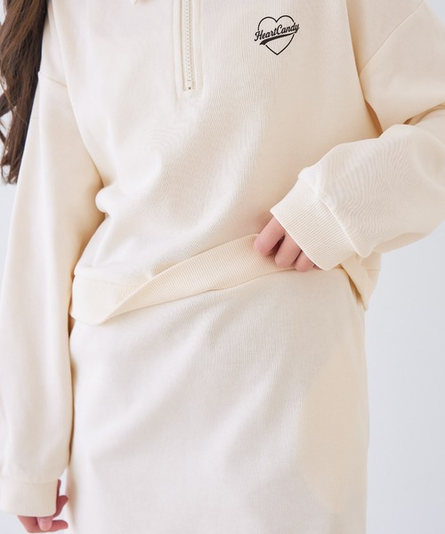 coca（coca）（コカ）の「キッズ　ドッキングスウェットワンピース（ワンピース・キッズ・アイボリー/ブラック・120/150/130/140）」の9枚目の写真