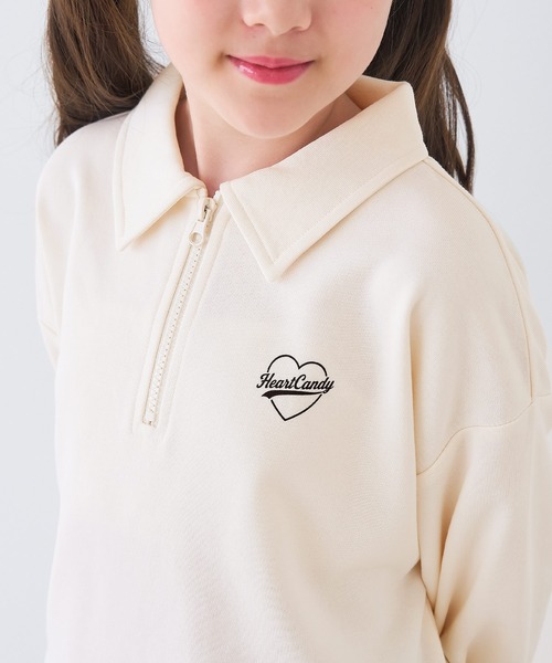 coca（coca）（コカ）の「キッズ　ドッキングスウェットワンピース（ワンピース・キッズ・アイボリー/ブラック・120/150/130/140）」の7枚目の写真