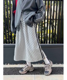 WC（ダブル シー）の「《セットアップ対応★》ドットフリースロングスカート（スカート）」