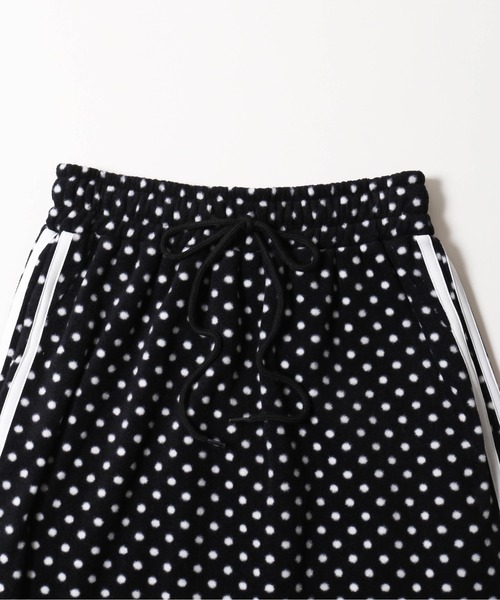 WC(ダブル シー)の「《セットアップ対応★》ドットフリースロングスカート(スカート・レディース・ホワイト/ブラック・FREE)」の5枚目の写真