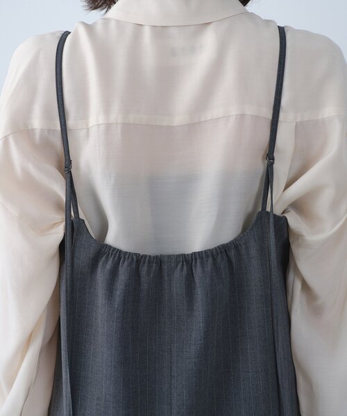CODE A(コードエー)の「tailored mood mini dress(ワンピース・レディース・グレー系2/ネイビー系2・00)」の12枚目の写真