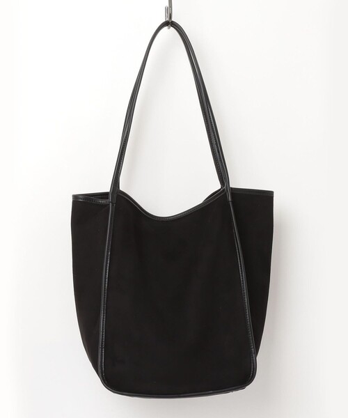 fredy emue(フレディエミュ)の「【VELETTO /ベロット】パイピングスエードトートポーチ付バッグ(トートバッグ・レディース・ブラウン/ブラック・FREE)」の6枚目の写真