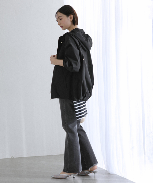 La TOTALITE（ラトータリテ）の「《WEB限定》【洗える】フードマウンテンパーカー（マウンテンパーカー・レディース・ブラック/カーキ・38/36）」の6枚目の写真