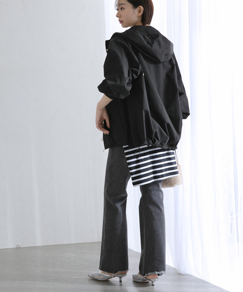 La TOTALITE（ラトータリテ）の「《WEB限定》【洗える】フードマウンテンパーカー（マウンテンパーカー・レディース・ブラック/カーキ・38/36）」の7枚目の写真