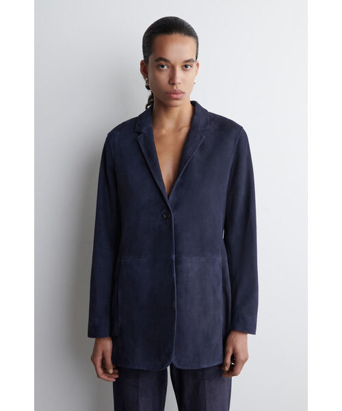 スエードシングルブレストブレザー | 激安通販のイーサプライ