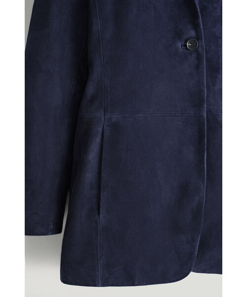  シングルブレストブレザー スエードジャケット スエードシングルブレストブレザー | 激安通販のイーサプライ